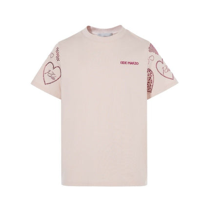 13DE MARZO Doozoo Speaker Heart T-shirt Pink