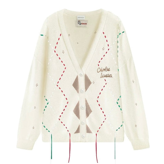 Charlie Luciano x Nutcracker String Cardigan White