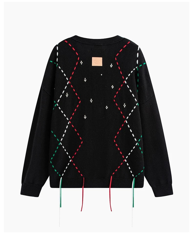 Charlie Luciano x Nutcracker String Cardigan Black