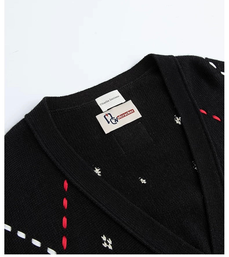 Charlie Luciano x Nutcracker String Cardigan Black