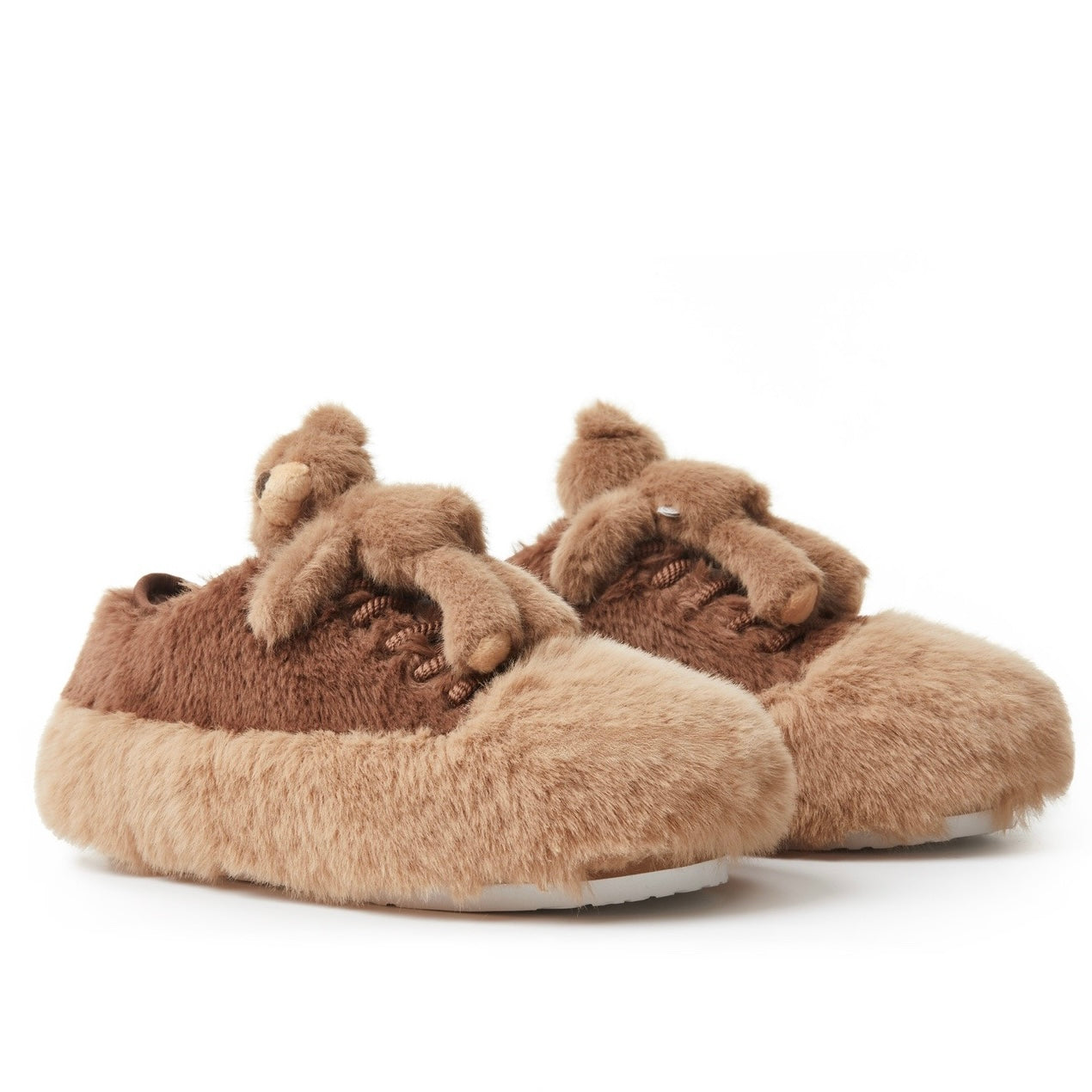 13DE MARZO Fuzzy Bear Casual Footwear Brown