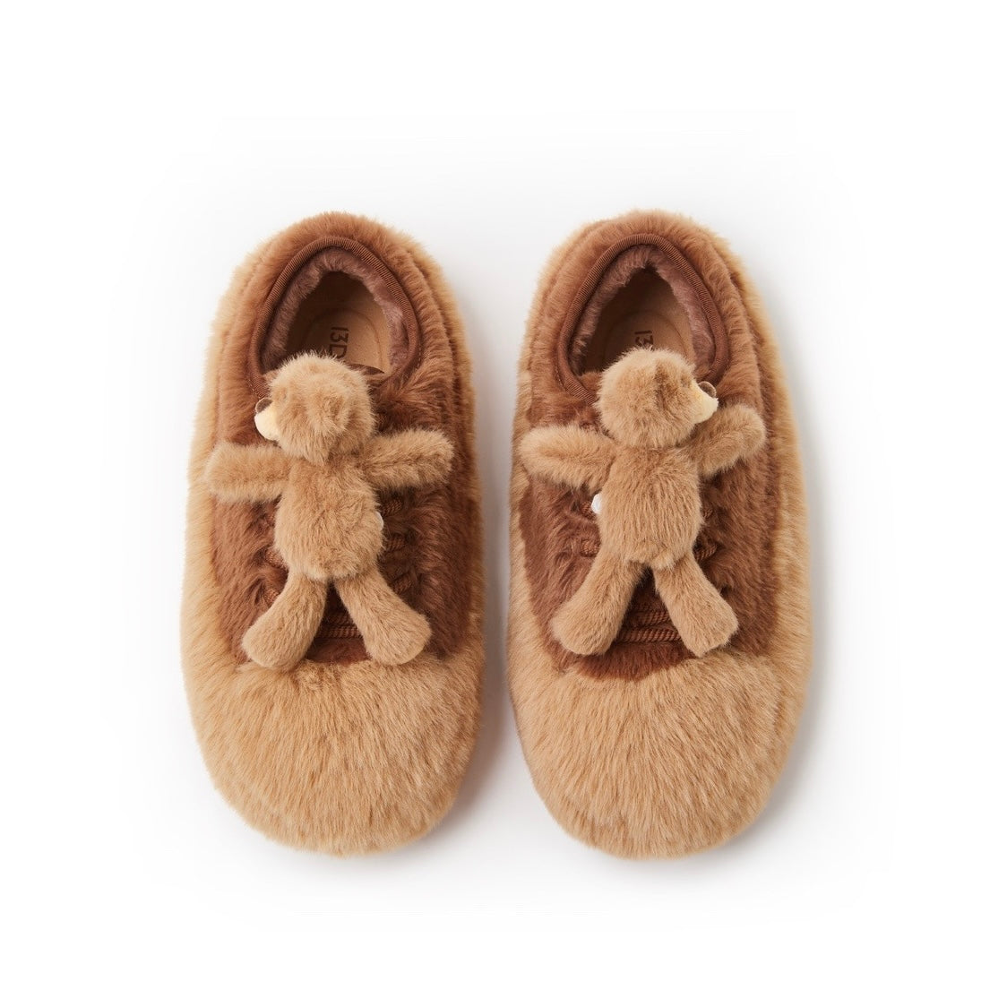 13DE MARZO Fuzzy Bear Casual Footwear Brown