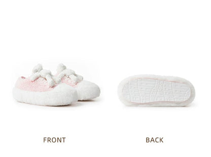 13DE MARZO Fuzzy Bear Casual Footwear Pink