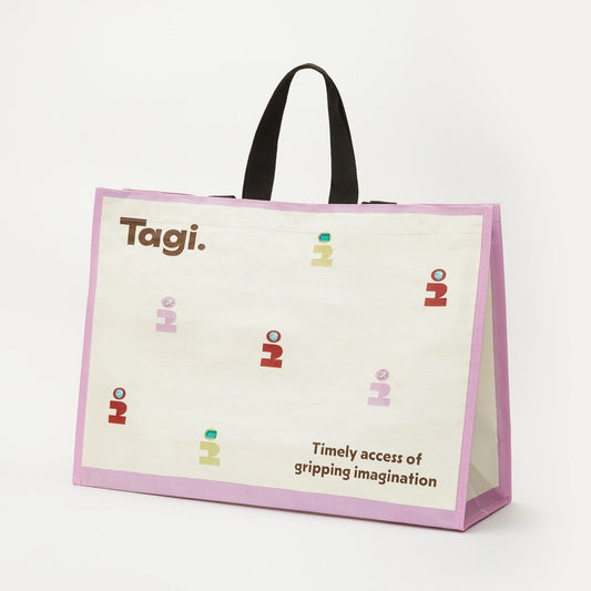 Tagi Imagine Woven Shopping Bag Imaginary Berry