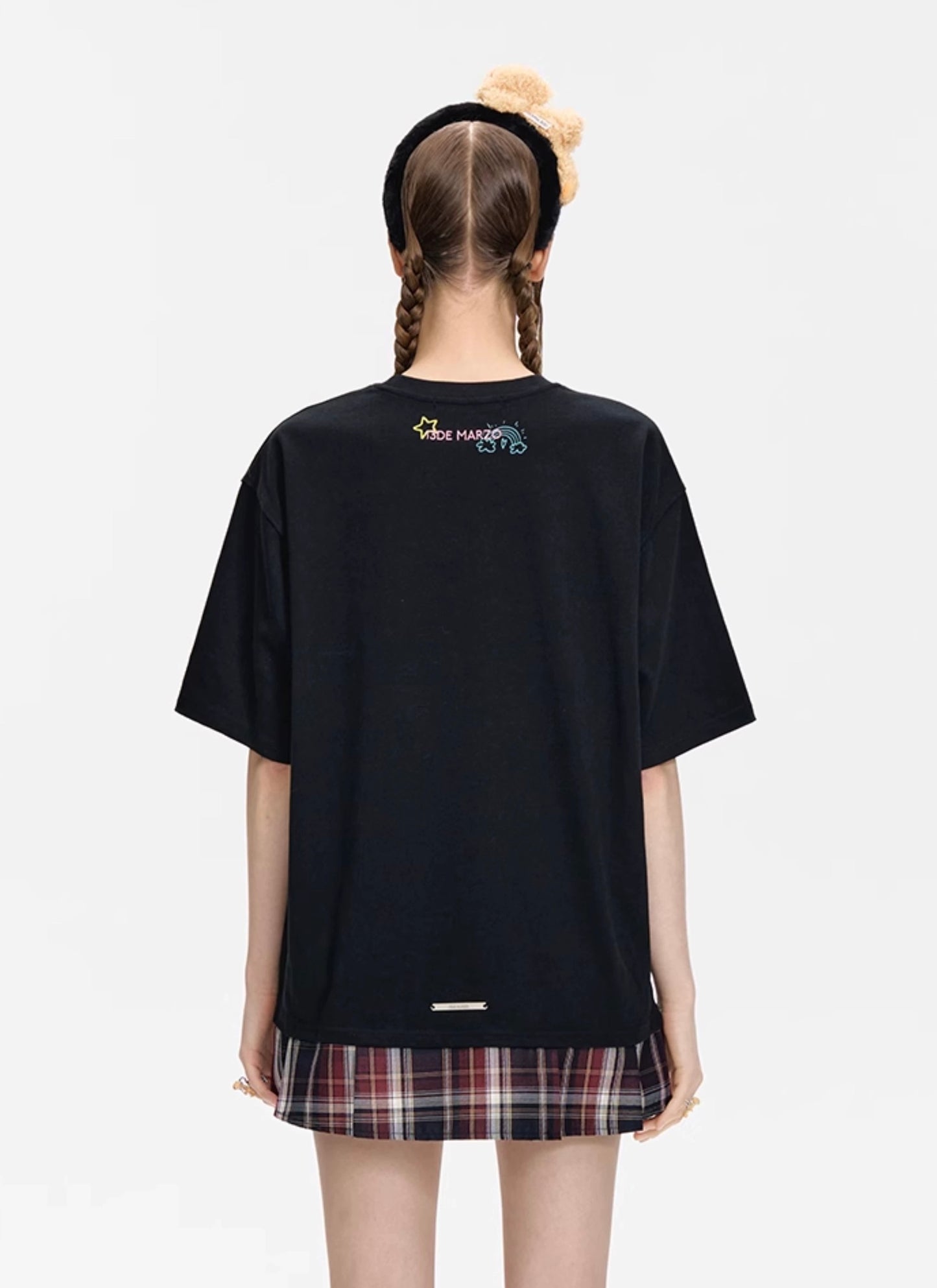 13DE MARZO Doozoo Slang Skirt T-shirt Black