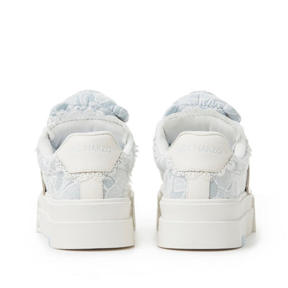 13DE MARZO Bear Lacy Badge Sneakers Blue