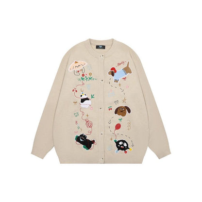 ✦FX✦ Retro Cutie Animals Fun Casual Cardigan