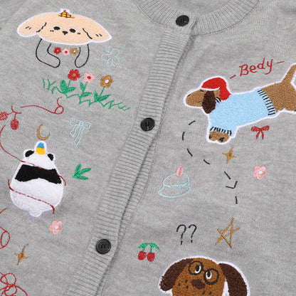 ✦FX✦ Retro Cutie Animals Fun Casual Cardigan