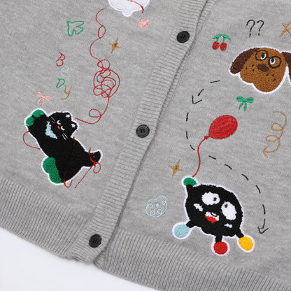 ✦FX✦ Retro Cutie Animals Fun Casual Cardigan