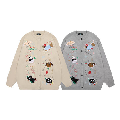 ✦FX✦ Retro Cutie Animals Fun Casual Cardigan