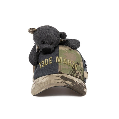 13DE MARZO Bear Camo Cap Black