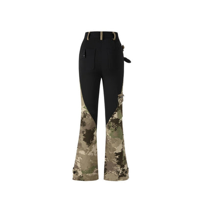 13DE MARZO Bear Camo Patch Trousers Black