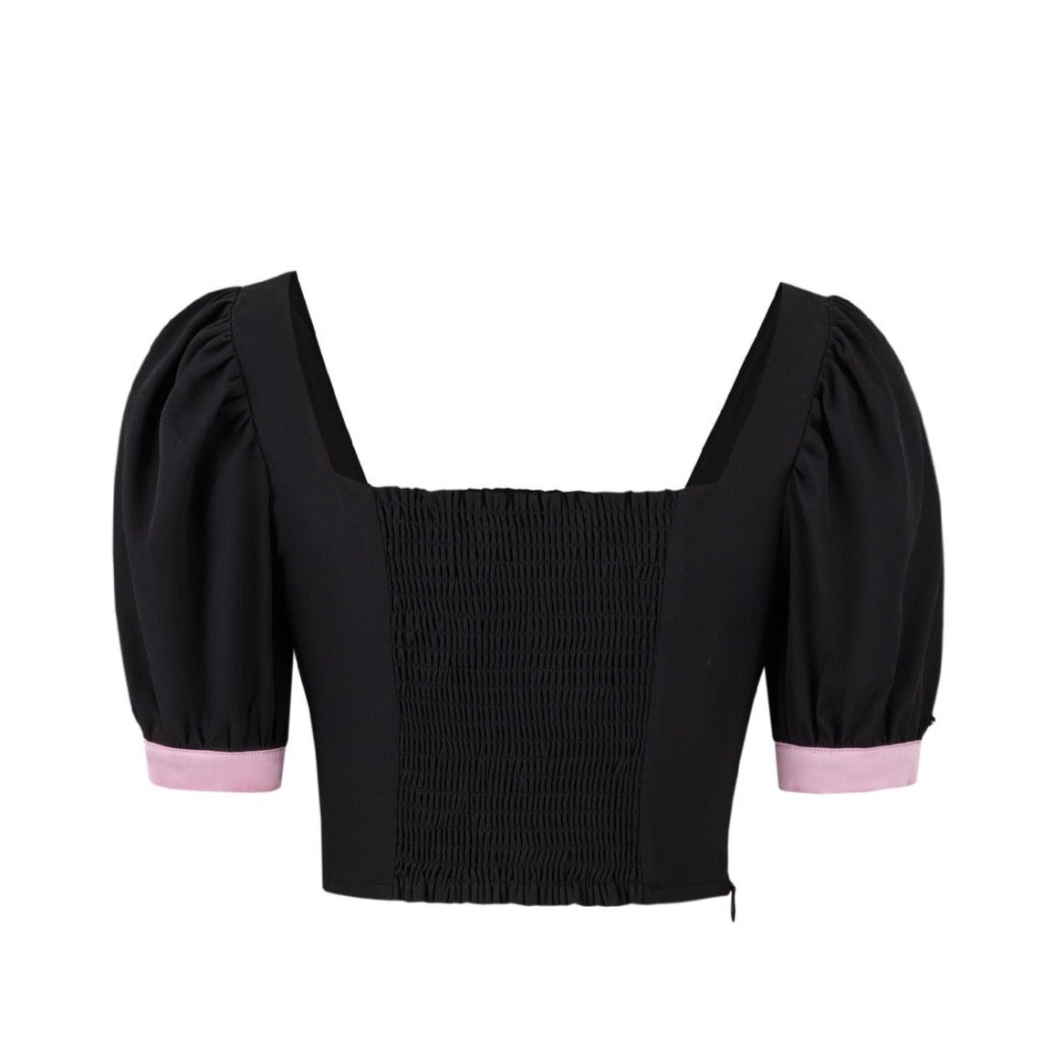 13DE MARZO Kuromi Bowknot Puff Top Black