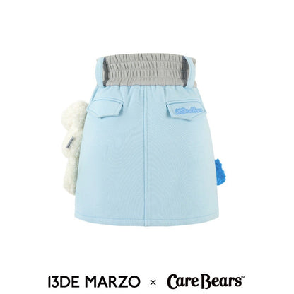 13DE MARZO x CARE BEARS Cotton Zip Dress Dream Blue