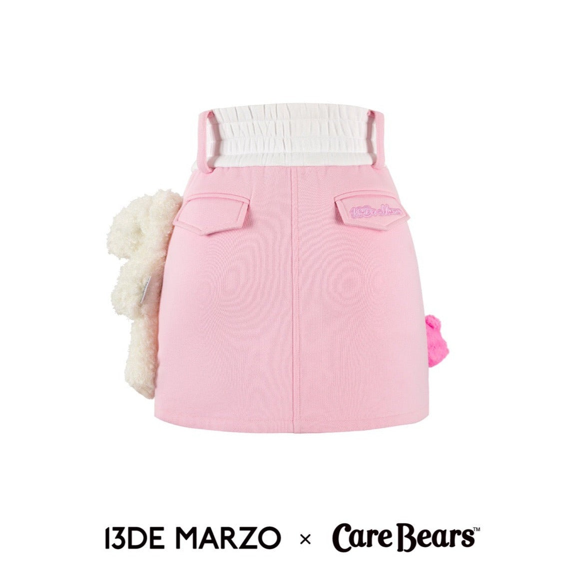 13DE MARZO x CARE BEARS Cotton Zip Dress English Rose