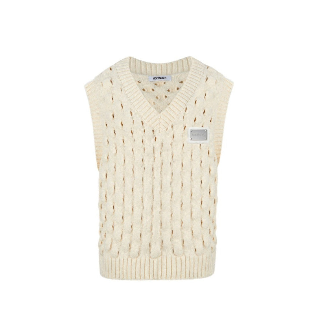 13DE MARZO Doozoo Knit Vest Peach Whip