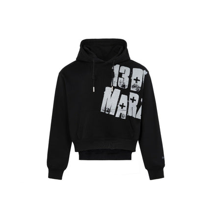 13DE MARZO Paint Spraying Hoodie Scarab