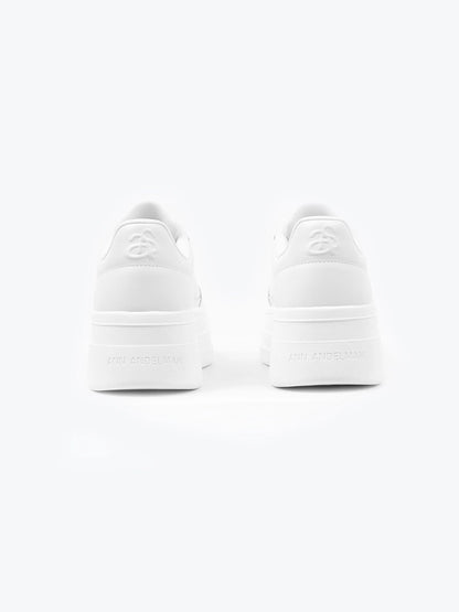 Ann Andelman White Platform Sneaker
