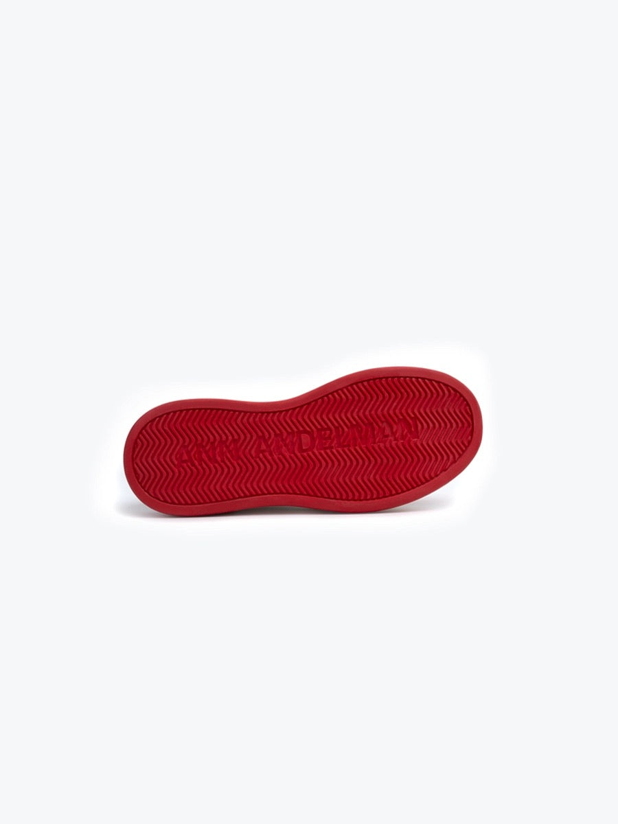 Ann Andelman Red Platform Sneaker