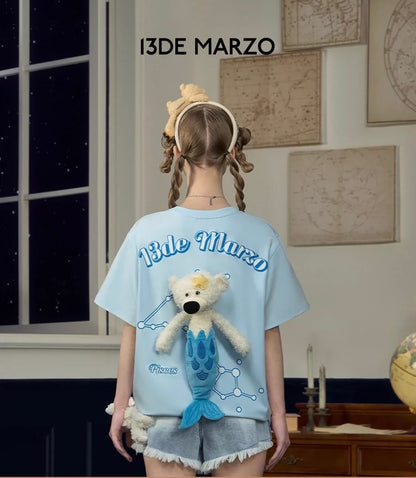 13DE MARZO Constellation Series T-shirt Pisces