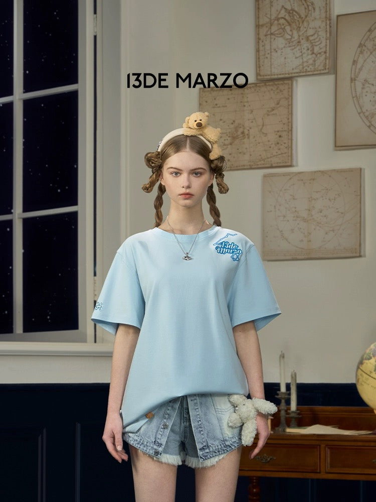 13DE MARZO Constellation Series T-shirt Pisces