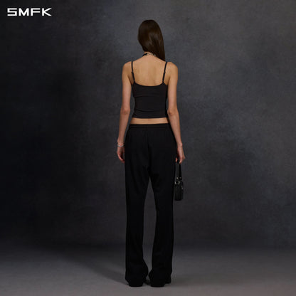 SMFK Permanent Slim Strt Sports Pants Cotton/W Wild Black