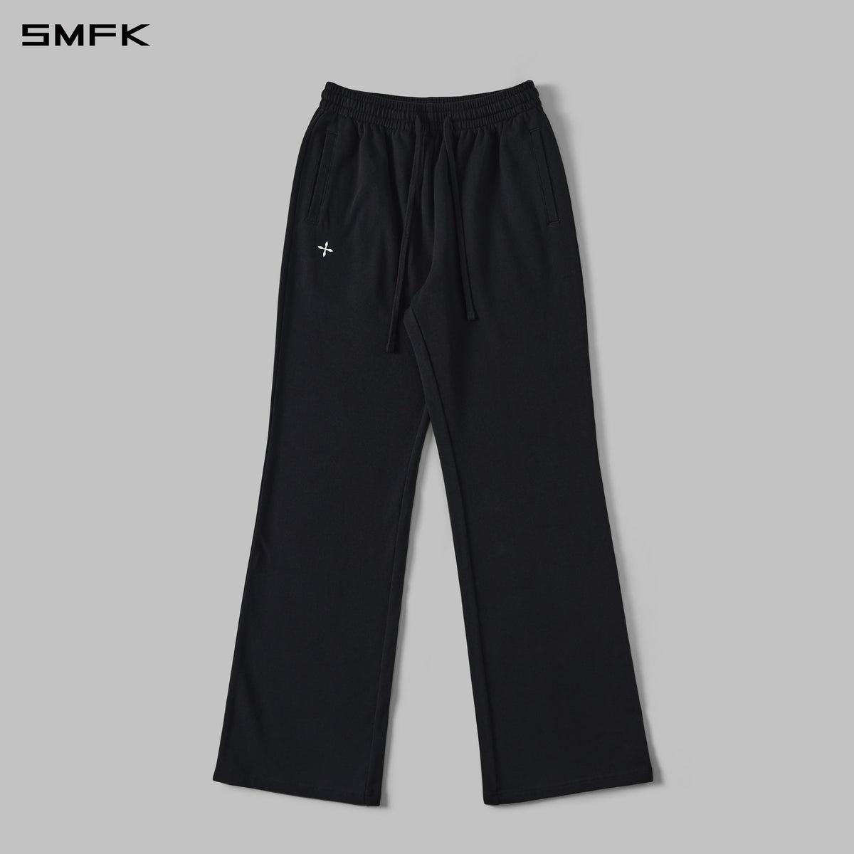 SMFK Permanent Slim Strt Sports Pants Cotton/W Wild Black
