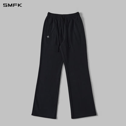 SMFK Permanent Slim Strt Sports Pants Cotton/W Wild Black