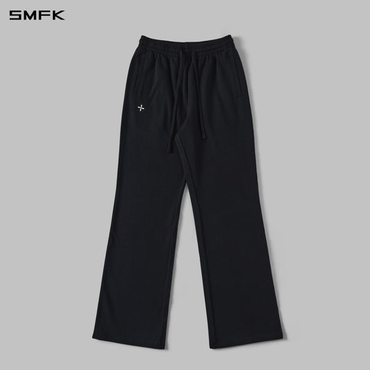 SMFK Permanent Slim Strt Sports Pants Cotton/W Wild Black