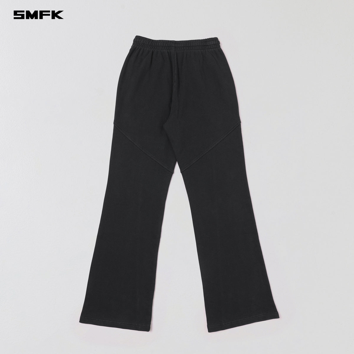 SMFK Permanent Slim Strt Pants Cotton Wool Wild Black