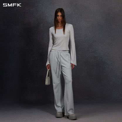 SMFK Permanent Slim Strt Sports Pants Cotton/W Glacier Grey