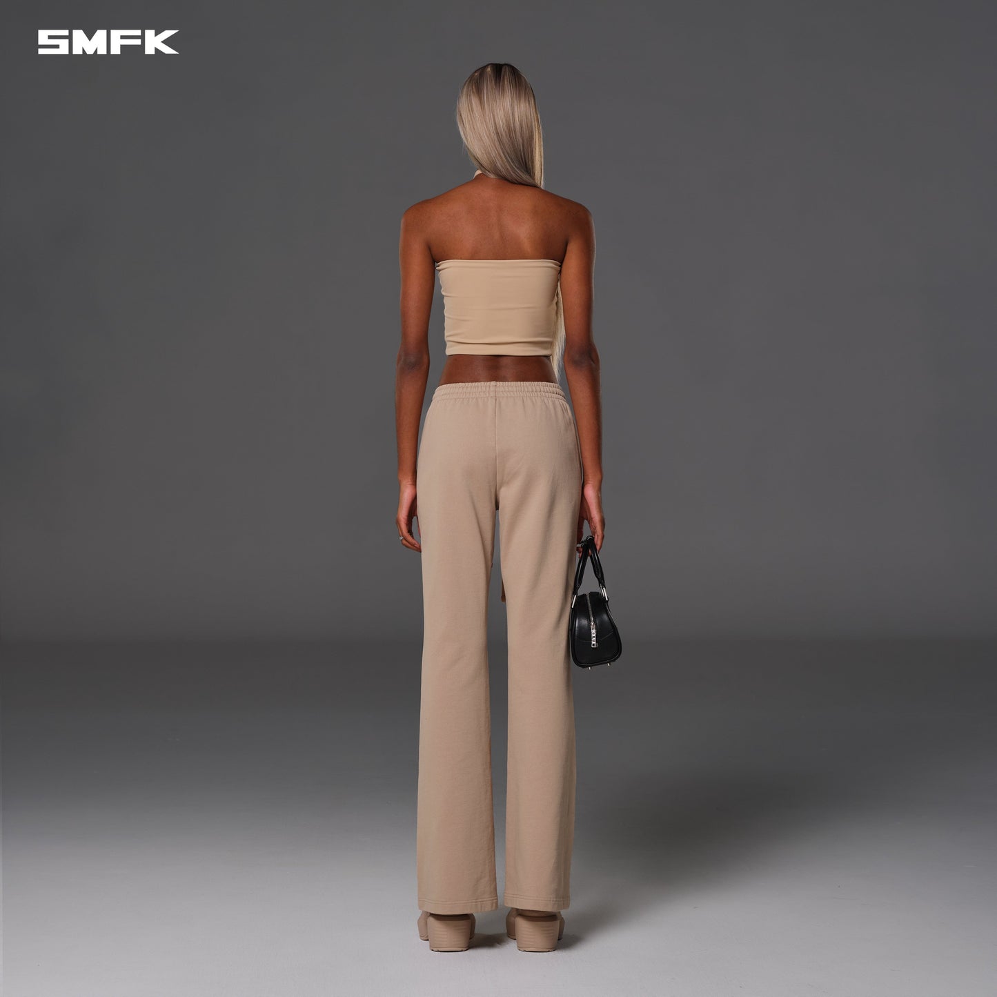 SMFK Permanent Slim Flared Pants Cotton Wool Fresh Skin