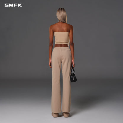 SMFK Permanent Slim Flared Pants Cotton Wool Fresh Skin