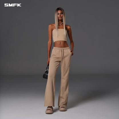 SMFK Permanent Slim Flared Pants Cotton Wool Fresh Skin