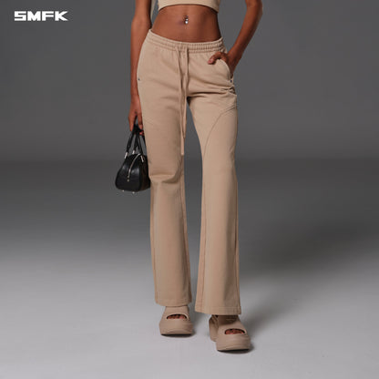 SMFK Permanent Slim Flared Pants Cotton Wool Fresh Skin