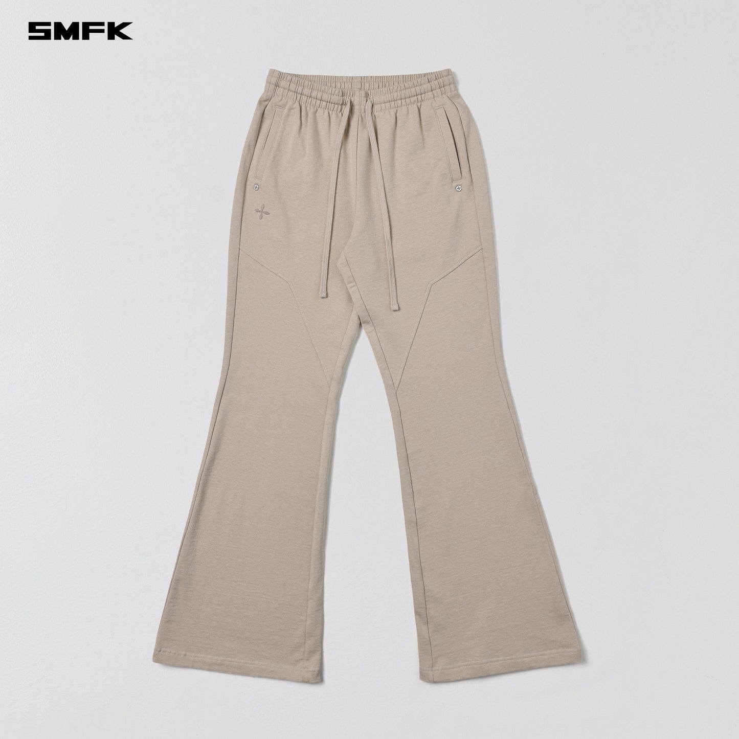 SMFK Permanent Slim Flared Pants Cotton Wool Fresh Skin