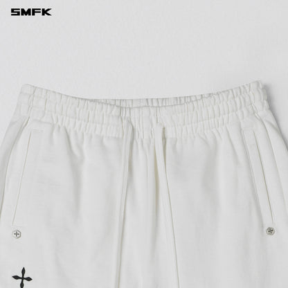 SMFK Permanent Slim Flared Pants Cotton Wool Cloud White