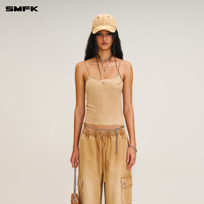 SMFK Compass Mode Tower Denim Sports Pants Grassland Khaki