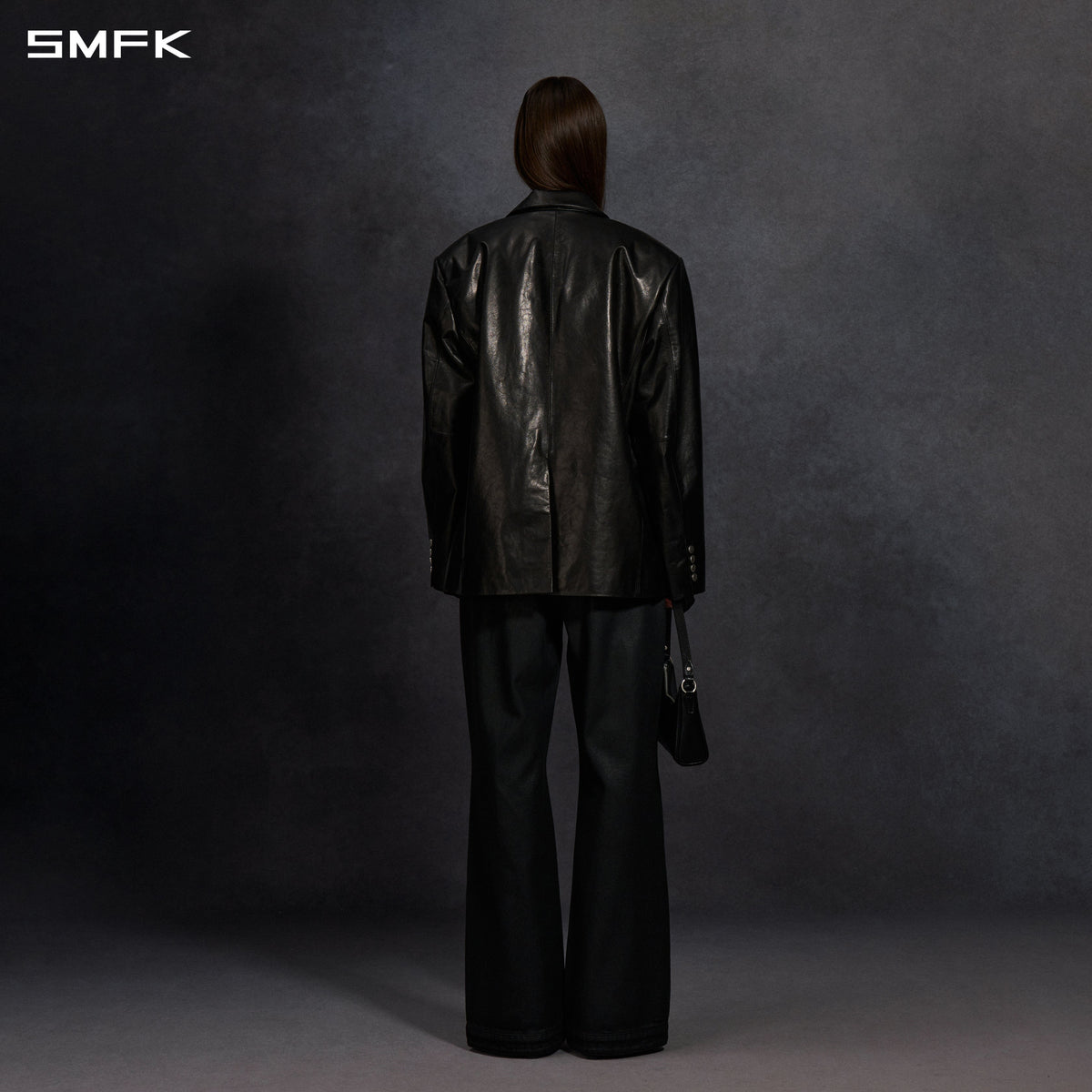 SMFK Compass Mirage Flared Denim Pants Cotton/W Ink Black