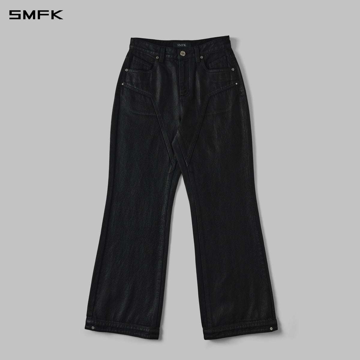SMFK Compass Mirage Flared Denim Pants Cotton/W Ink Black