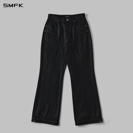 SMFK Compass Mirage Flared Denim Pants Cotton/W Ink Black