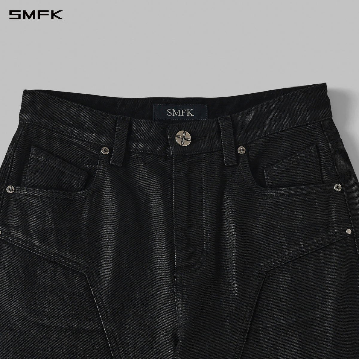 SMFK Compass Mirage Flared Denim Pants Cotton/W Ink Black