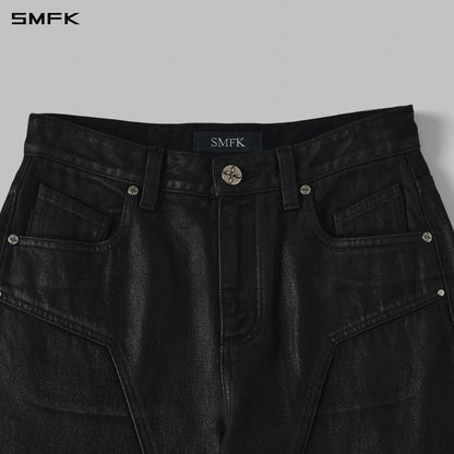 SMFK Compass Mirage Flared Denim Pants Cotton/W Ink Black