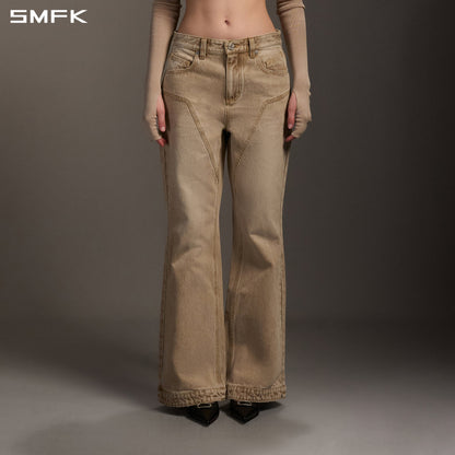 SMFK Compass Mirage Flared Denim Pants Cotton/W Fresh Skin
