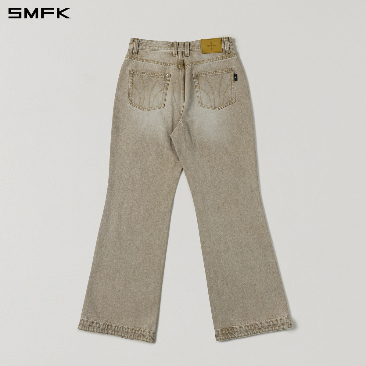 SMFK Compass Mirage Flared Denim Pants Cotton/W Fresh Skin