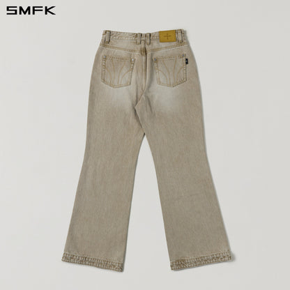 SMFK Compass Mirage Flared Denim Pants Cotton/W Fresh Skin