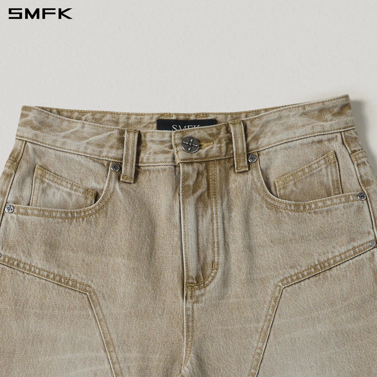 SMFK Compass Mirage Flared Denim Pants Cotton/W Fresh Skin