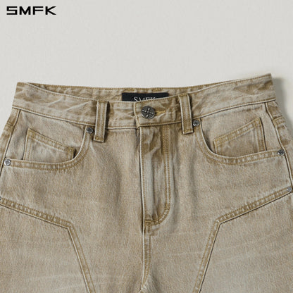 SMFK Compass Mirage Flared Denim Pants Cotton/W Fresh Skin