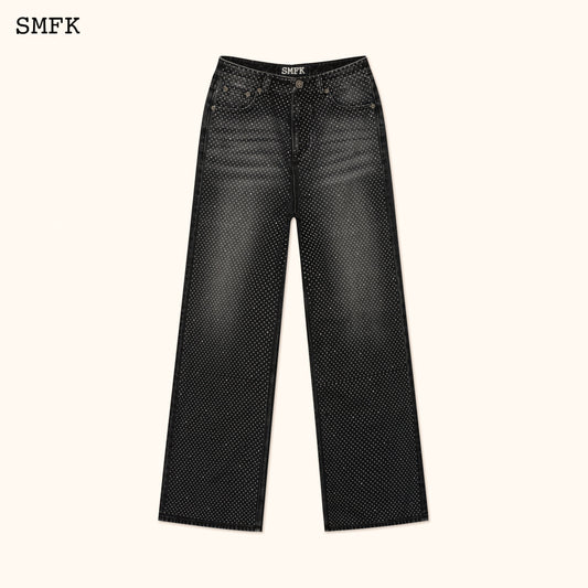 SMFK Ancient Myth Diamond Flared Jeans In Black