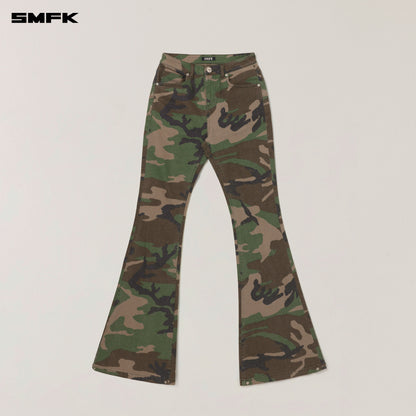SMFK Compass Hurricane Denim Pants Army Green Camouflage